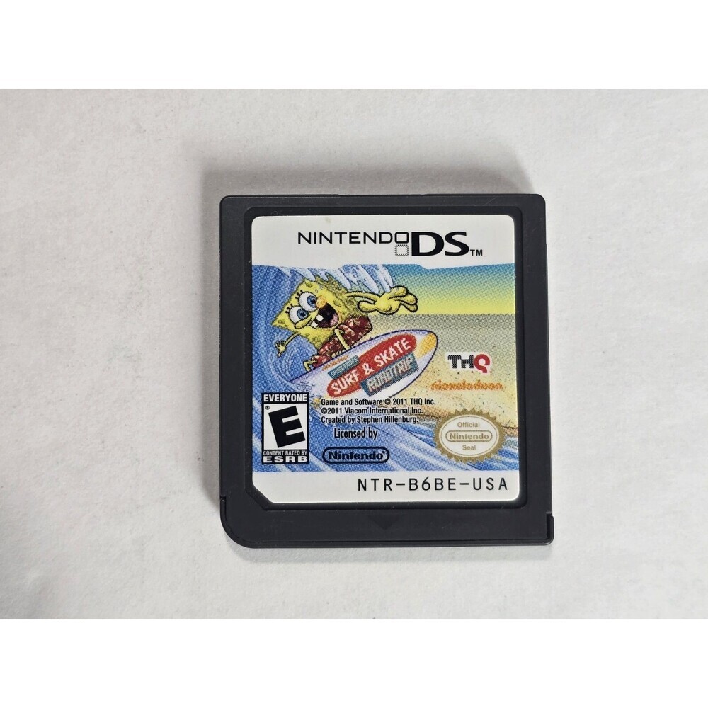 Spongebob's Surf and Skate Roadtrip Nintendo DS Authentic Tested Cart Only